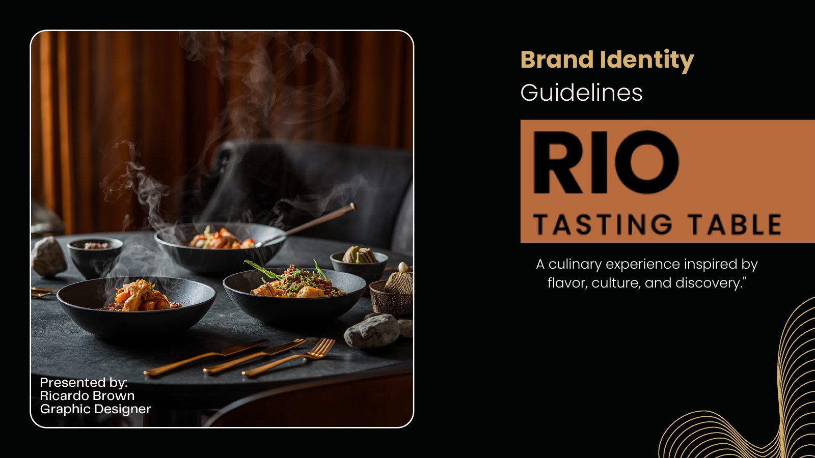 RIO Tasting Table — Brand Identity Guidelines / Hospitality Concept