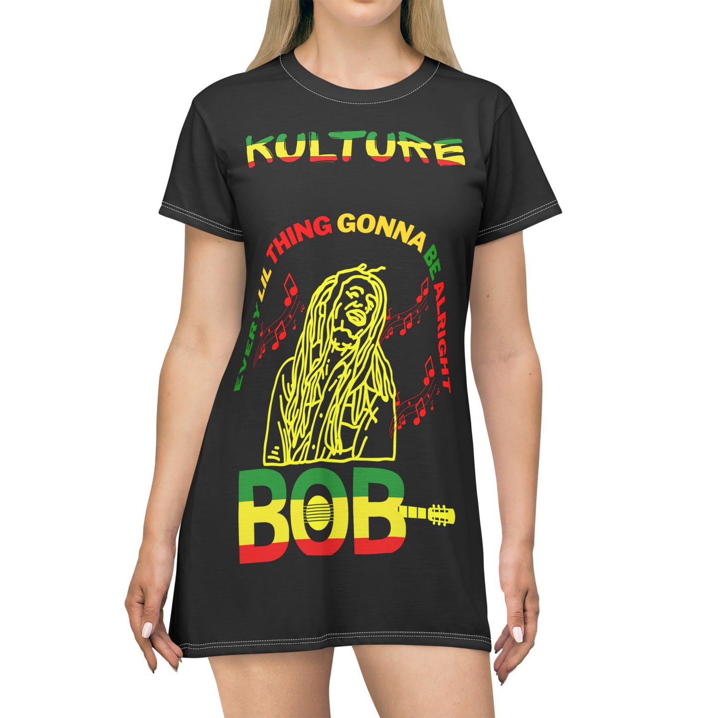 876 kulture T-Shirt Dress (AOP)