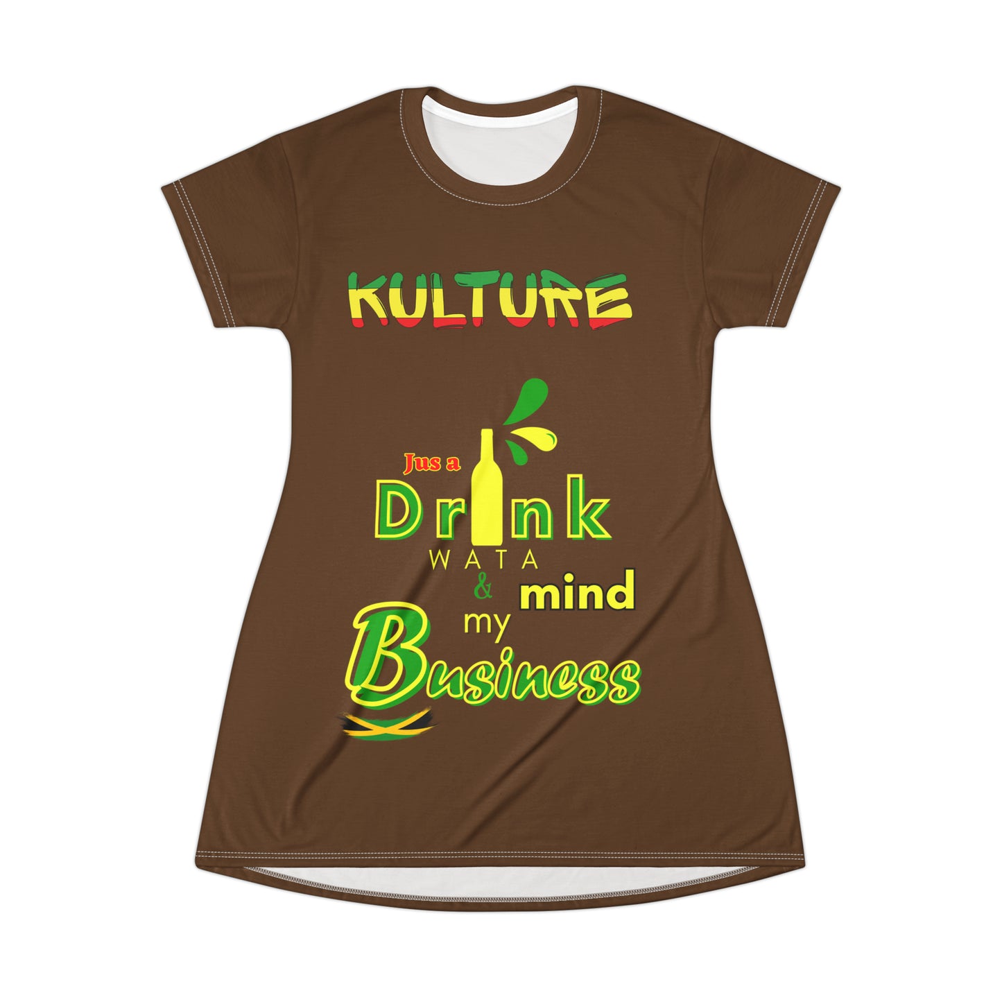 876 kulture T-Shirt Dress (AOP)