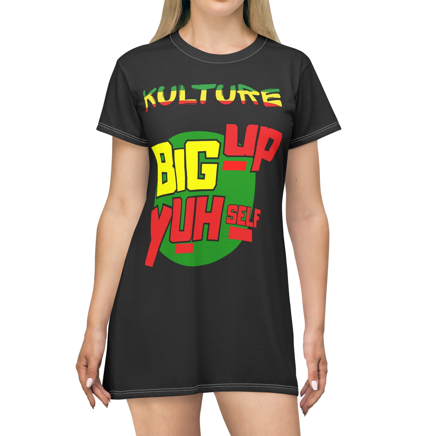 876 kulture T-Shirt Dress (AOP)