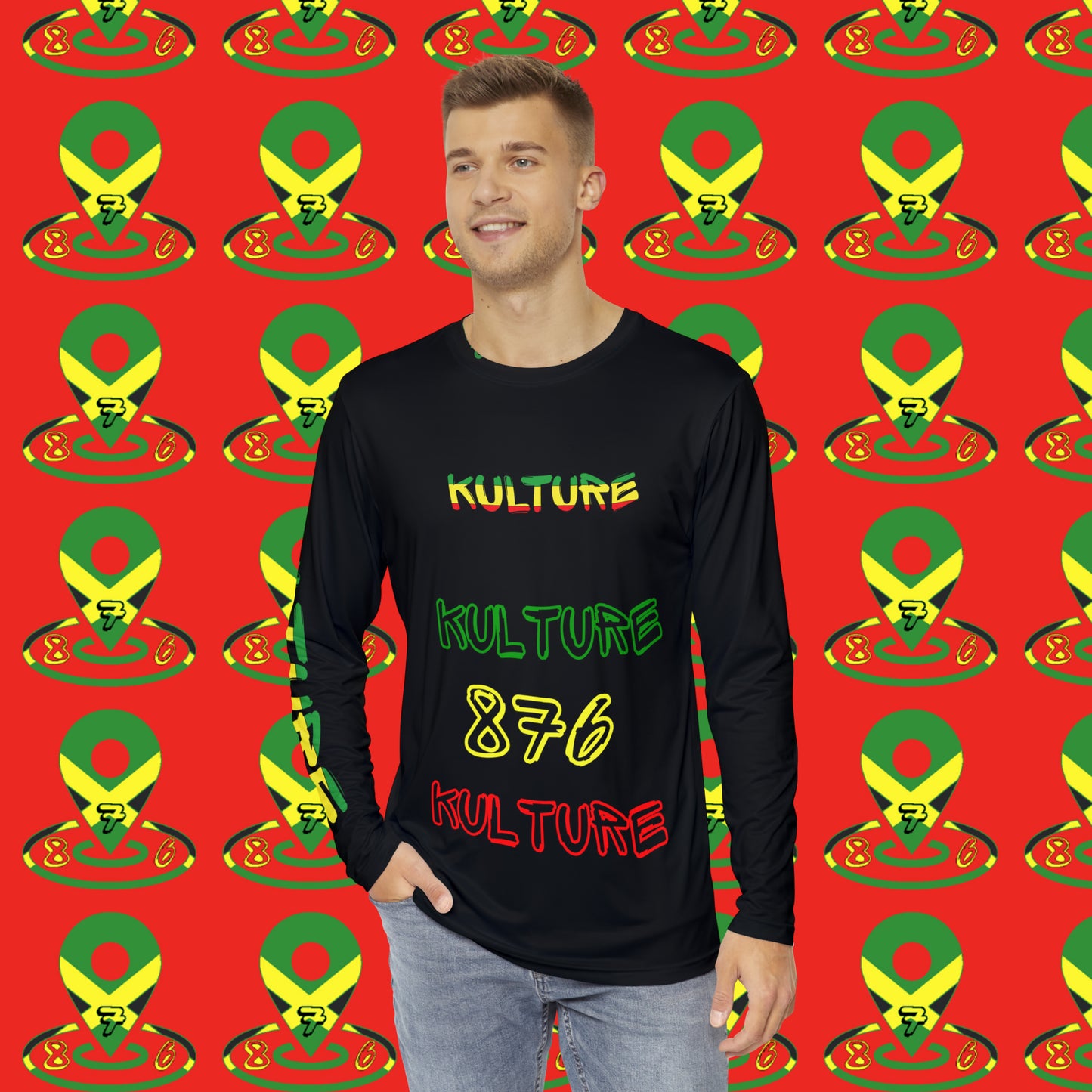 876 kulture Long Sleeve Shirt (AOP)