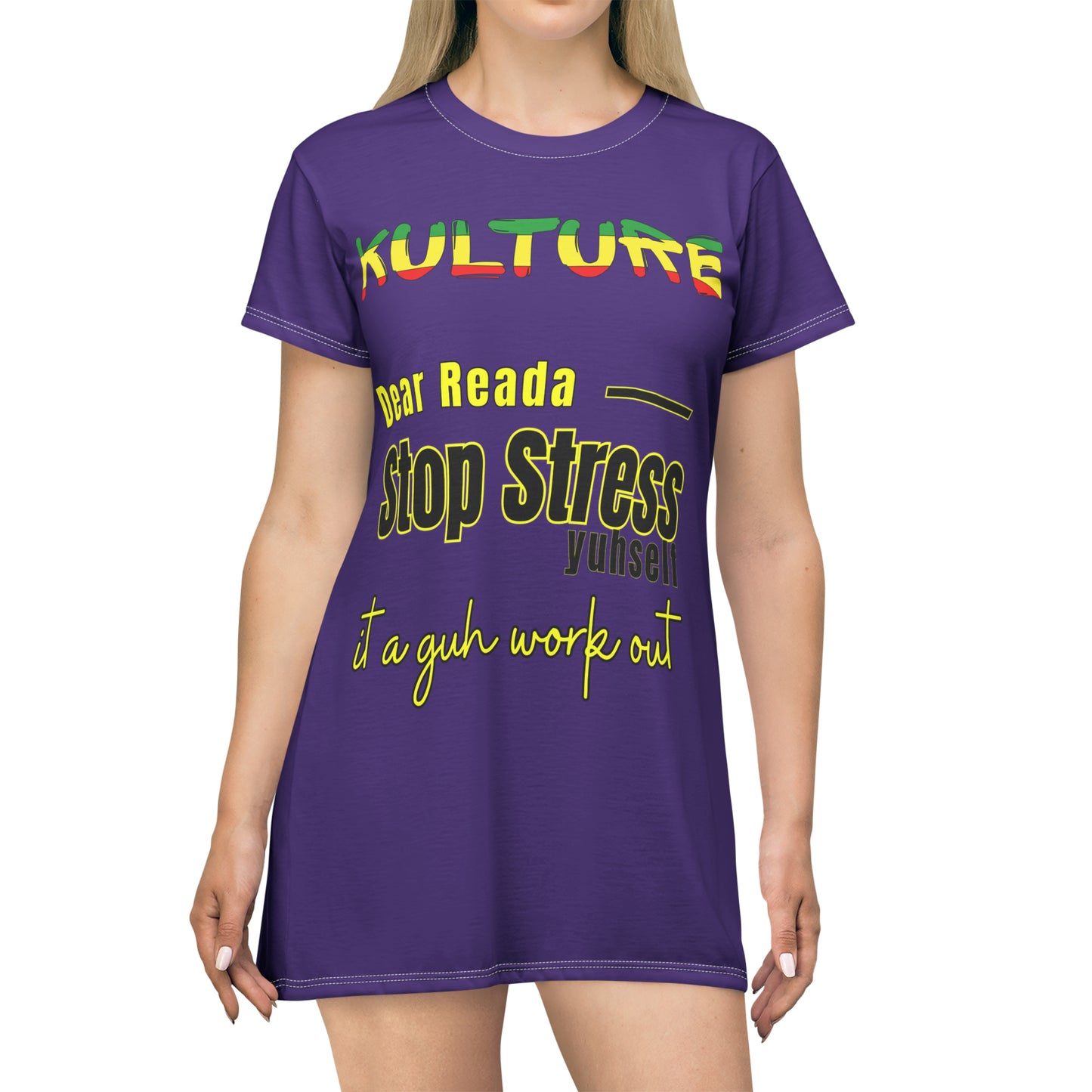 876 kulture T-Shirt Dress (AOP)