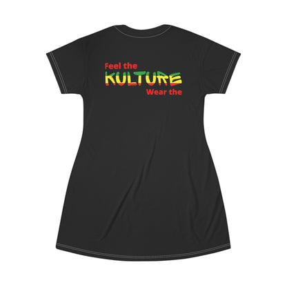 876 kulture T-Shirt Dress (AOP)