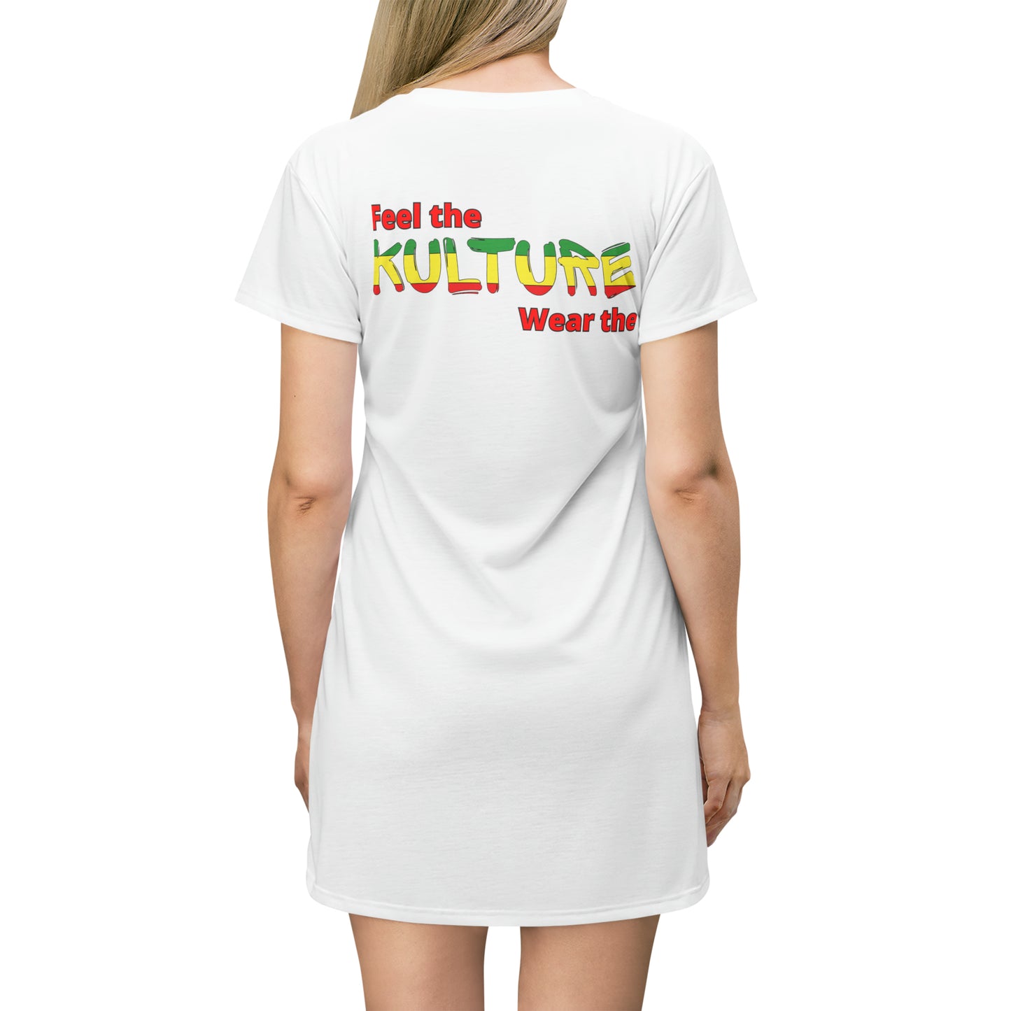 876 kulture T-Shirt Dress (AOP)