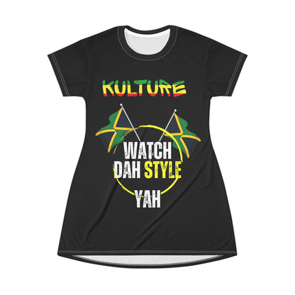 876 kulture T-Shirt Dress (AOP)