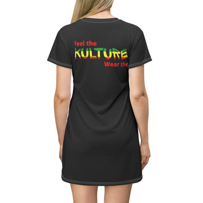 876 kulture T-Shirt Dress (AOP)