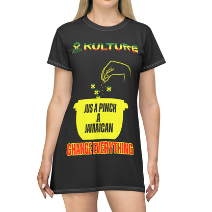 876 kulture T-Shirt Dress (AOP)