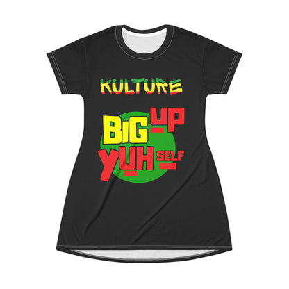 876 kulture T-Shirt Dress (AOP)