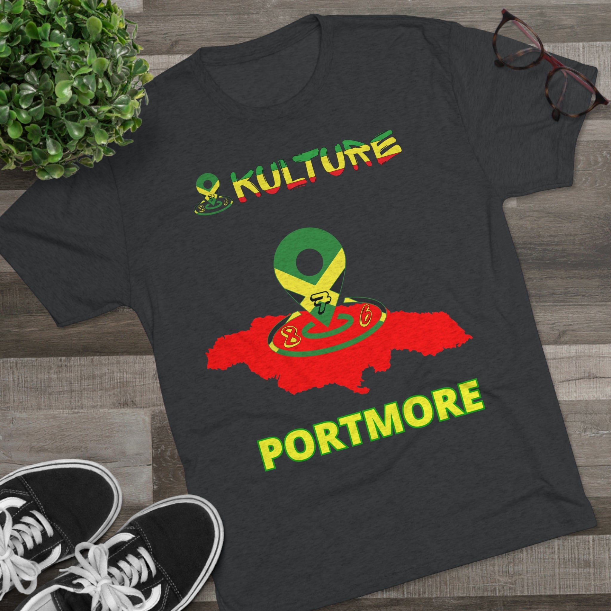 876 kulture Unisex Tri-Blend Crew Tee